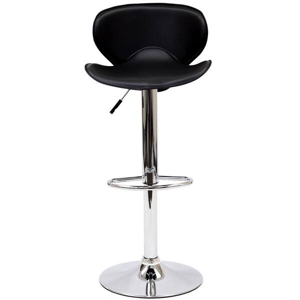 MODWAY Booster 39 in. Bar Stool in Black