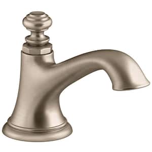 Artifacts 5.375 in. Bathroom Sink Spout with Bell Design, Vibrant Brushed Bronze