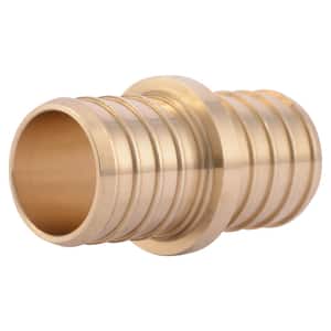 1 in. PEX Barb Brass Coupling Fitting (10-Pack)