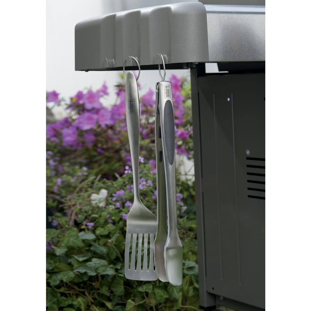 Stainless Steel Black Ergonomic Barbecue Tool Set