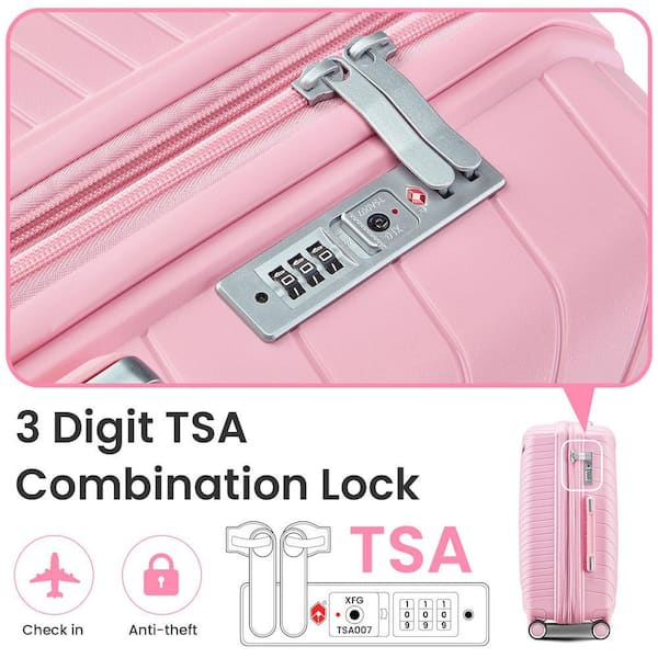 4 Piece Luggage Set With TSA-approved locks And Expandable Design