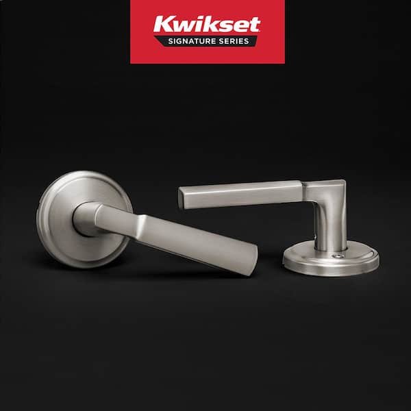 Perth Satin Nickel Reversible Hall Closet Bedroom Passage Door Handle with Microban Antimicrobial Technology