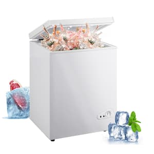 17.71 in. W 2.5 cu. ft. Freezer Manual Defrost Chest Freezer with Adjustable Thermostat in White