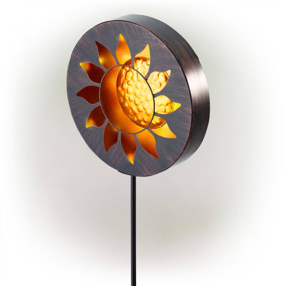Solar Powered Sunflower Garden Stake with LED Lights