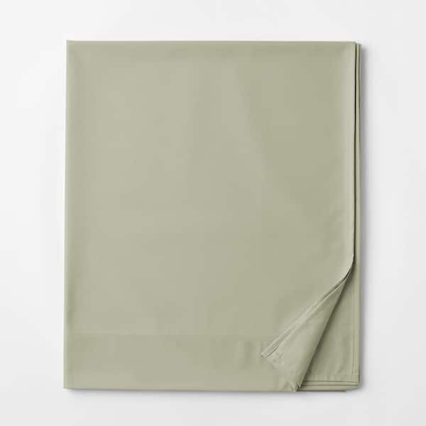 The Company Store Legends Hotel Thyme 450-Thread Count Wrinkle-Free Supima Cotton Sateen Twin Flat Sheet