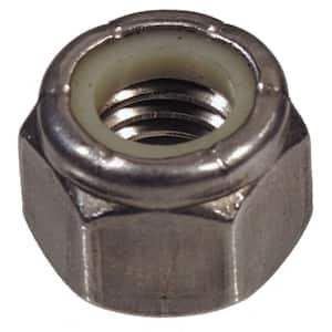 3/8 - 24 in. Stainless Steel Nylon Insert Stop Nut (8-Pack)