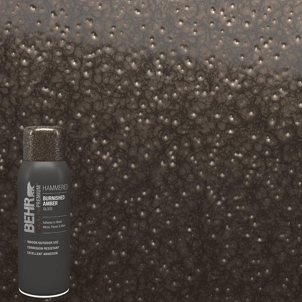 BEHR PREMIUM 12 oz. SP302 Burnished Amber Hammered Gloss Interior