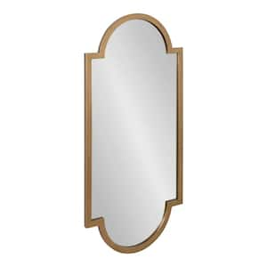 Jovie Irregular Gold Wall Mirror (42 in. H x 20 in. W)