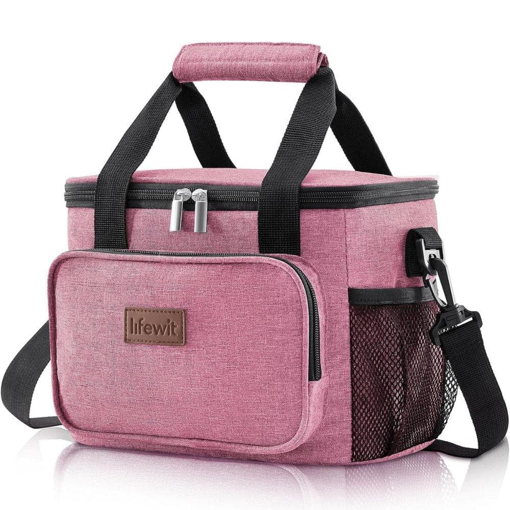ITOPFOX 9 Qt. Medium Insulated Lunch Box Soft Cooler Tote Bag for