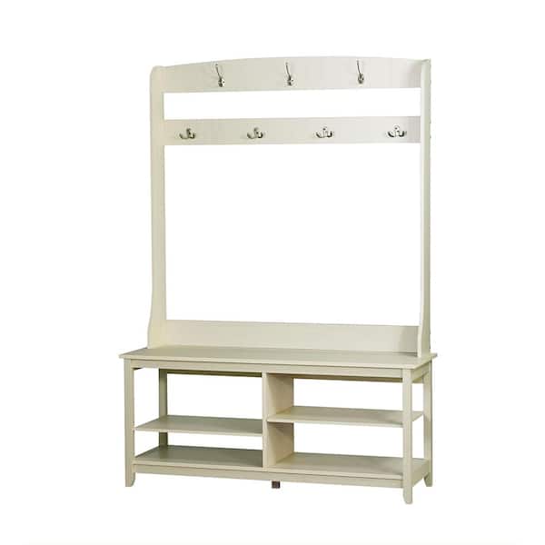 SAINT BIRCH Hawksbury Espresso Hall Trees with Shoe Bench