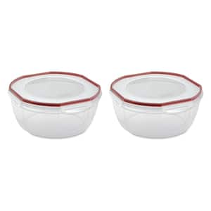 Ultra Seal 8.1 qt. Plastic Food Storage Bowl Container (2-Pack)