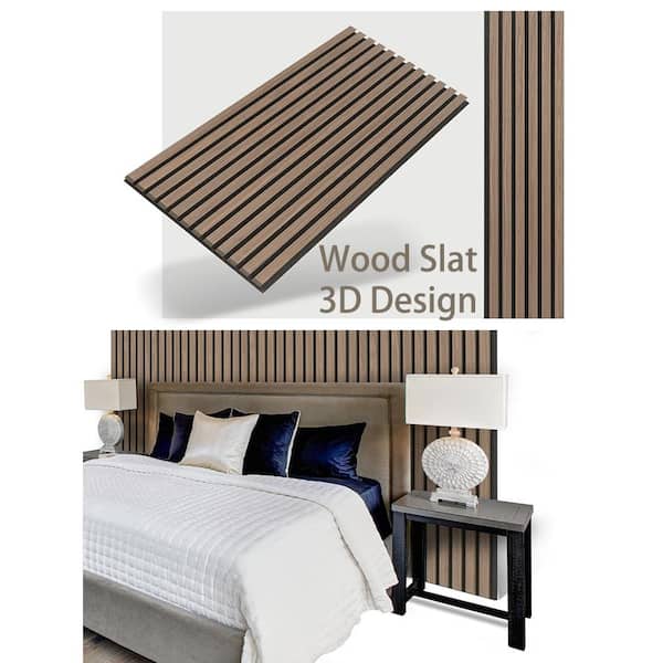 Afoxsos Acoustic 1/4 in. T x 18.9 in. W x 3 ft. L Shiplap Finished