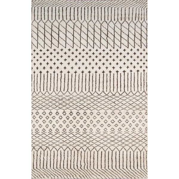 Momeni Atlas ATL-1 Natural 8 ft. x 11 ft. Hand Knotted Wool Area Rug