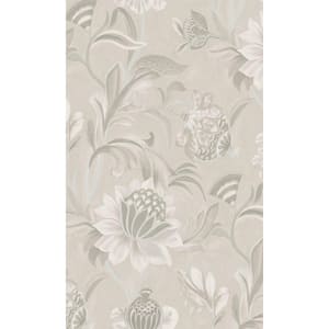 Walls Republic Blue Dove Jacobean Style Floral Print Non Woven Non ...