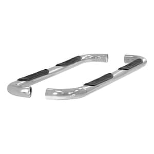 3-Inch Round Polished Stainless Steel Nerf Bars, No-Drill, Select Ford F-150