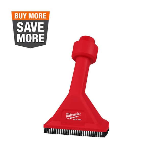 Milwaukee AIR-TIP 1-1/4 in. - 2-1/2 in. Rocking Utility Nozzle Attachment With Brushes For Wet/Dry Shop Vacuums (1-Piece)