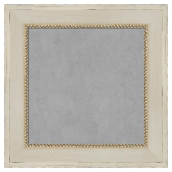 Amanti Art Parthenon Cream 16 in. x 16 in Framed Magnetic Board
