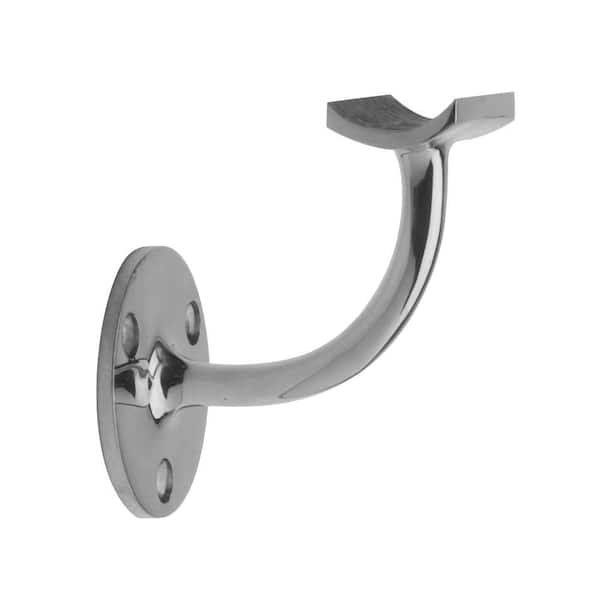 Unbranded Polished Stainless Steel Standard Handrail Bracket for 1-1/2 in. Outside Diameter Tubing