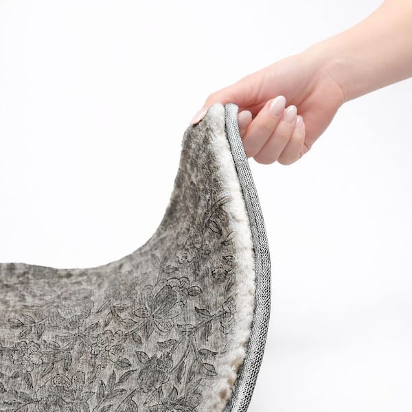 Dream Shag Premium Machine Washable Abstract ADS771 Gray 2 ft. x 3 ft. Accent Rug