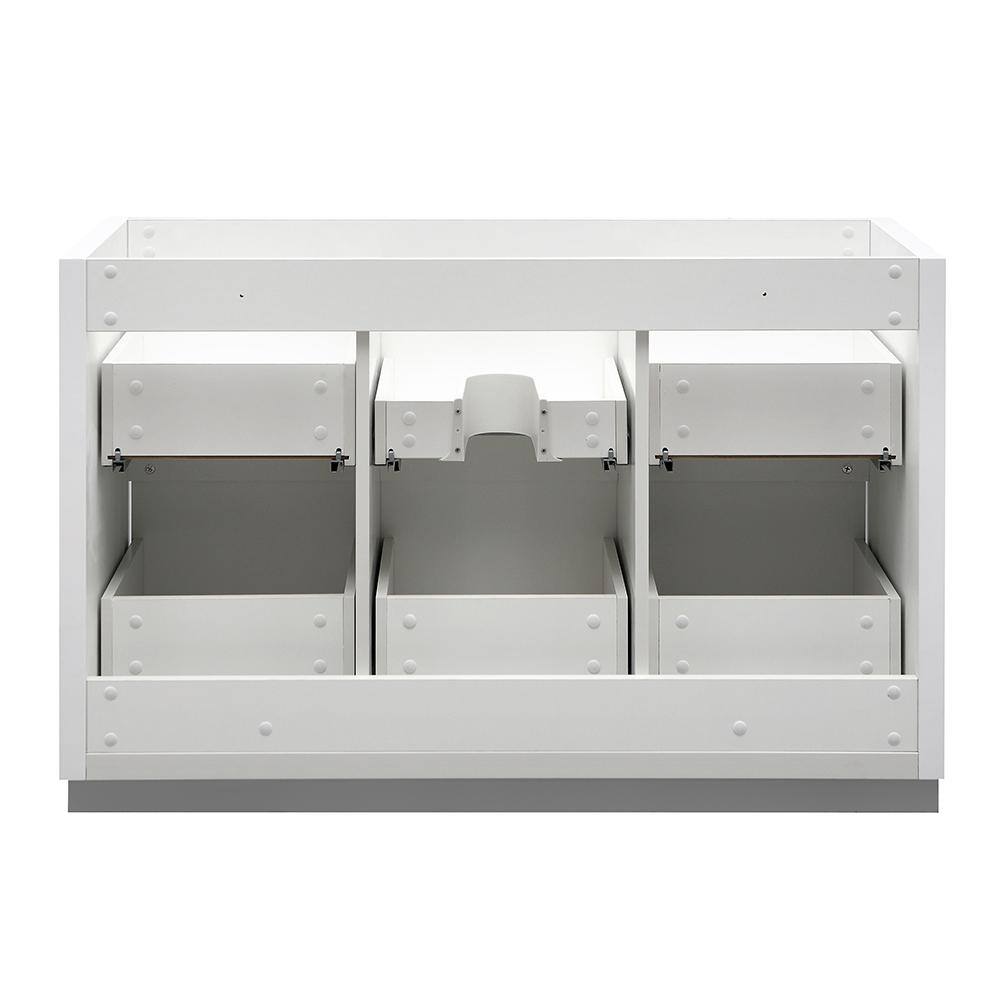 Glossy White 48" Modern Freestanding Bathroom Vanity Cabinet