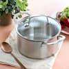 MARTHA STEWART EVERYDAY Midvale 4 qt. Stainless Steel Saute Pan with Lid  985120055M - The Home Depot