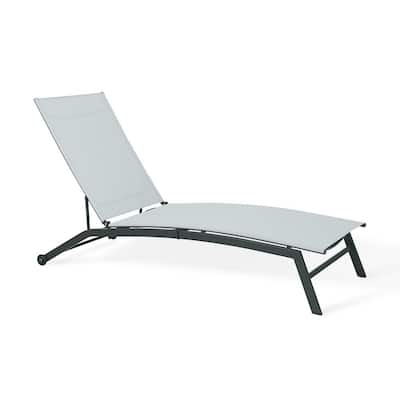 Belle Adjustable Backrest Steel Outdoor Chaise Lounge Chairs