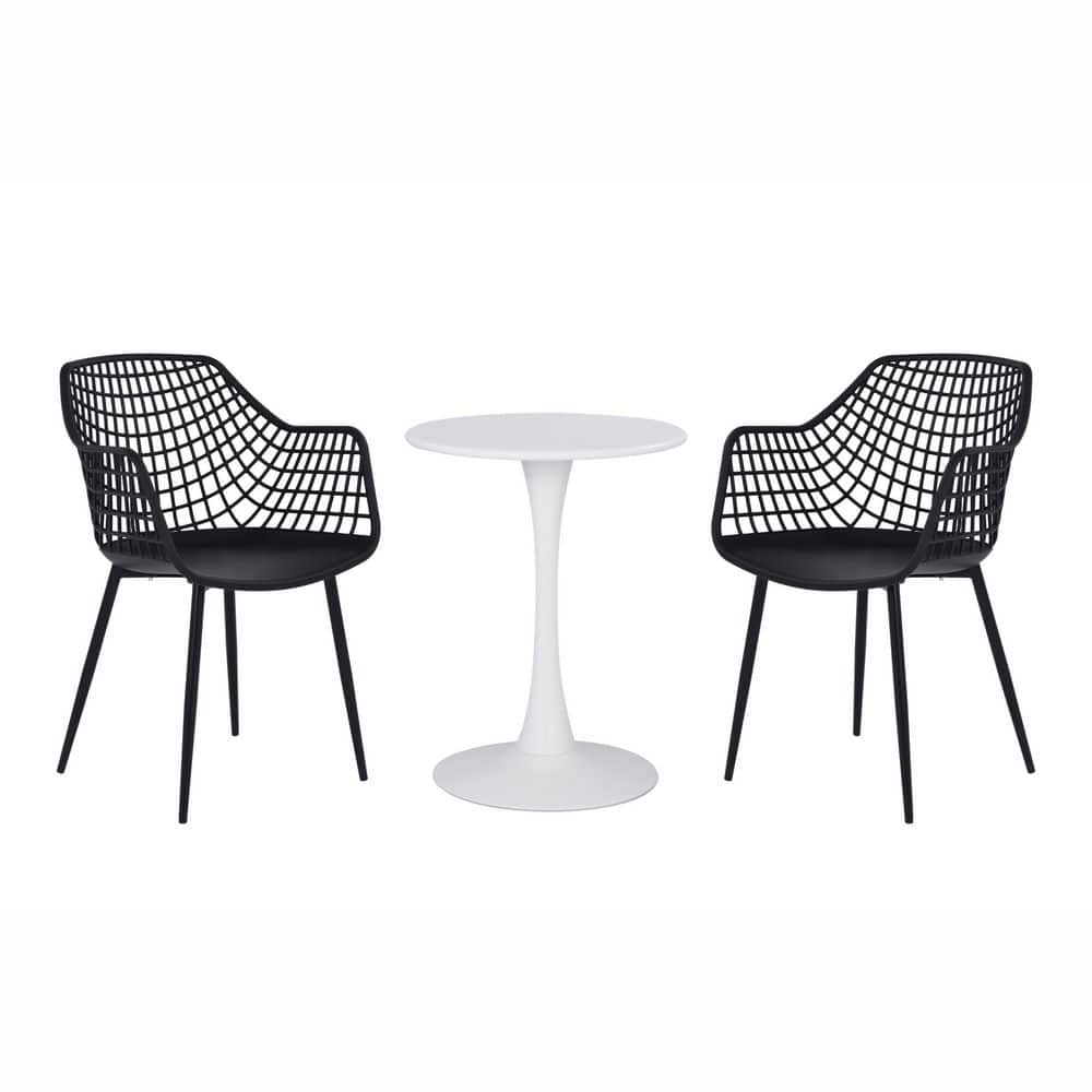 3-Piece Patioflare Balcony Collection GRS Recycled Plastic Kana Outdoor Bis