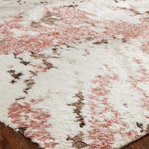 Brown/Blush Multi-Colored 9 ft. 6 in. x 13 ft. 6 in. Area Rug