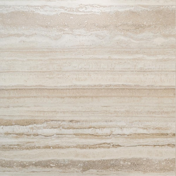 Imperia Travertine Beige 23.5 in. x 47.08 in. Stone Look Satin Porcelain Floor and Wall Tile (30.98 sq. ft./Case)