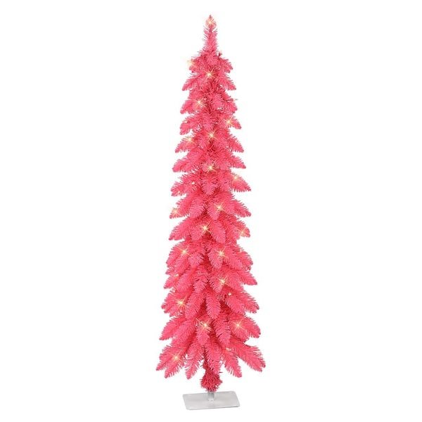 Pre-lit Red & White Stripe Christmas Tree (Pair) – Mrs. Alice