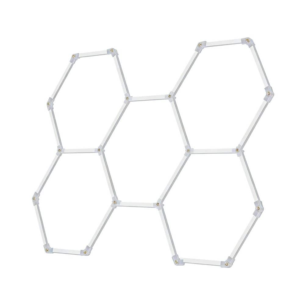 WYZM 7.92 ft. Hexagon Garage Lights 168-Watt High Brightness Shop