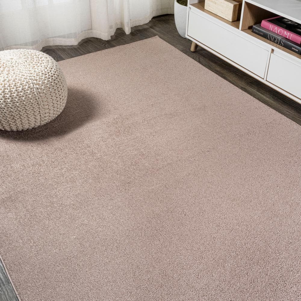 Brown Synthetic Low-Pile Reversible Area Rug, 4' x 6'