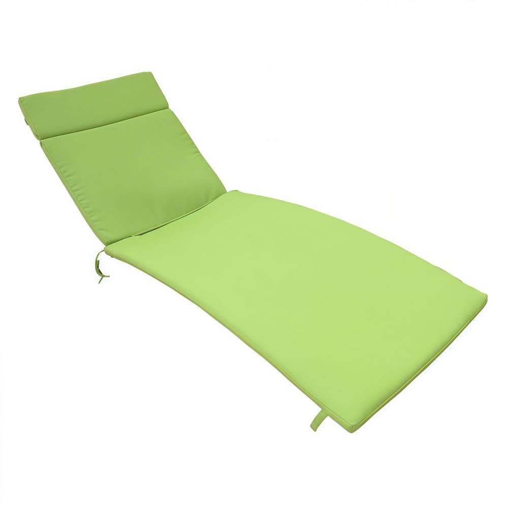 79.25 in. L x 27.50 in. W x 1.50 in. H Water-Resistant 1-Piece Outdoor Chaise Lounge Cushion (No Chaise Included), Green price history on PriceWatchPro