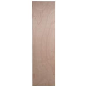 Easthaven Shaker 23.76x90.00x0.51 in. Pantry End Panel in Unfinished Beech
