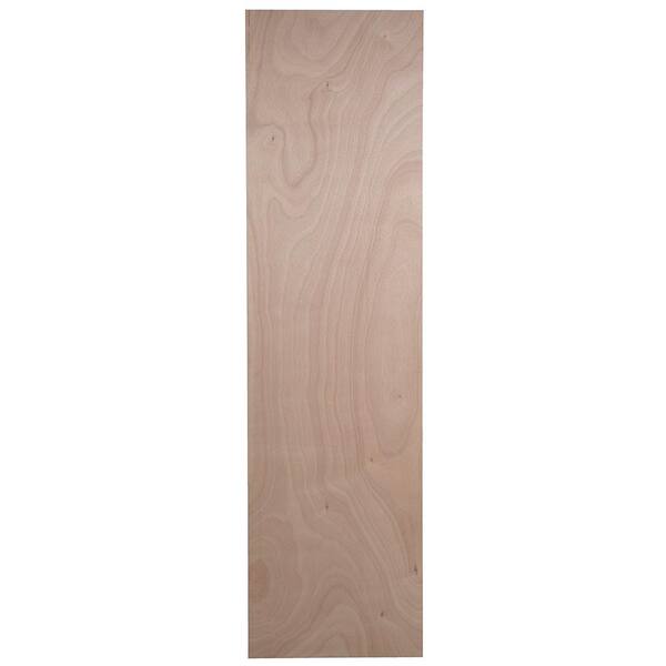 Hampton Bay Easthaven Shaker 23.76x90.00x0.51 in. Pantry End Panel in Unfinished Beech