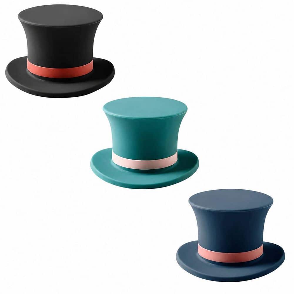 Multi-Color Silicone Wine Stopper Set of 3 Reusable Leak-Proof Decorative Bottle Caps for Standard Bottles