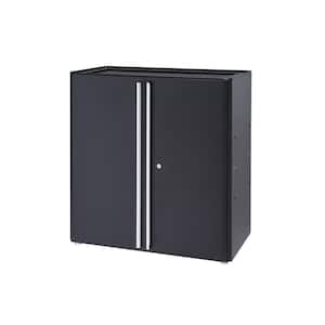 Steel Freestanding Garage Cabinet in Black (36 in. W x 37 in. H x 19 in. D)