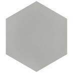 Textile Hex Silver 8-5/8 in. x 9-7/8 in. Porcelain Floor and Wall Tile (11.56 sq. ft. / case)
