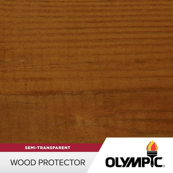 Wood Protector 1 gal. ST-2003 Brick Red Exterior Semi-Transparent Stain Plus Sealer in One