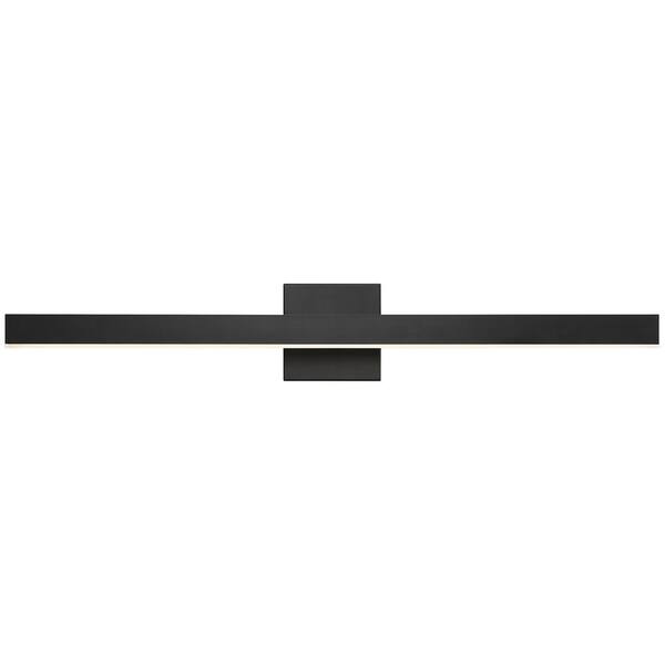 Access Lighting - Cisco 24 in. 1-Light Matte Black LED Vanity Light