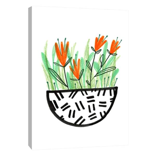 PTM Images 12 in. x 10 in. ''Flowerpot 3'' Printed Canvas Wall Art