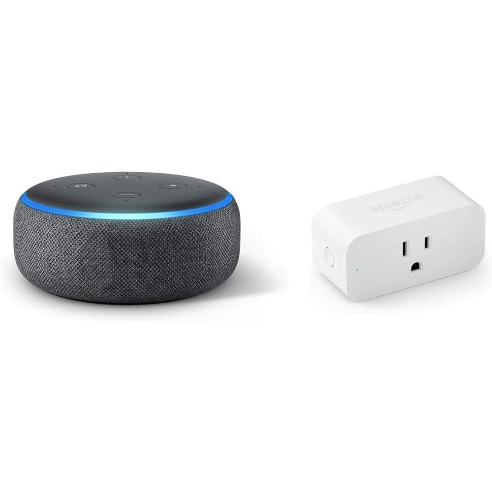 Amazon Echo Dot (3rd Gen) B Smart Plug AMZ-DOT3BPLUG-DIY - The Home Depot