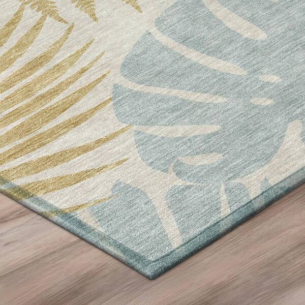 Chantille Machine Washable Indoor/Outdoor Abstract ACN3009 Ivory 5 ft. x 7 ft. 6 in. Area Rug