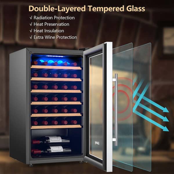 wine様 Amazon.com: Equator 9 Bottle Wine Refrigerator with 7-Color
