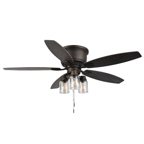 home depot hugger ceiling fan with light