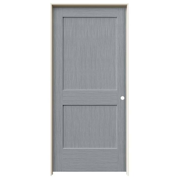 JELD-WEN 36 in. x 80 in. Monroe Stone Stain Left-Hand Solid Core Molded Composite MDF Single Prehung Interior Door