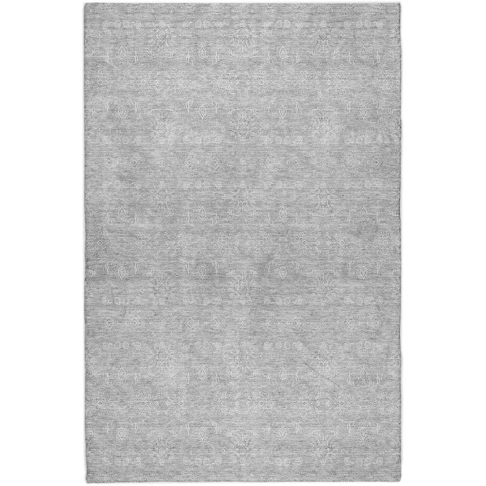 Dream Shag Premium Machine Washable Abstract ADS703 Silver 5 ft. x 7 ft. 6 in. Area Rug price history on PriceWatchPro