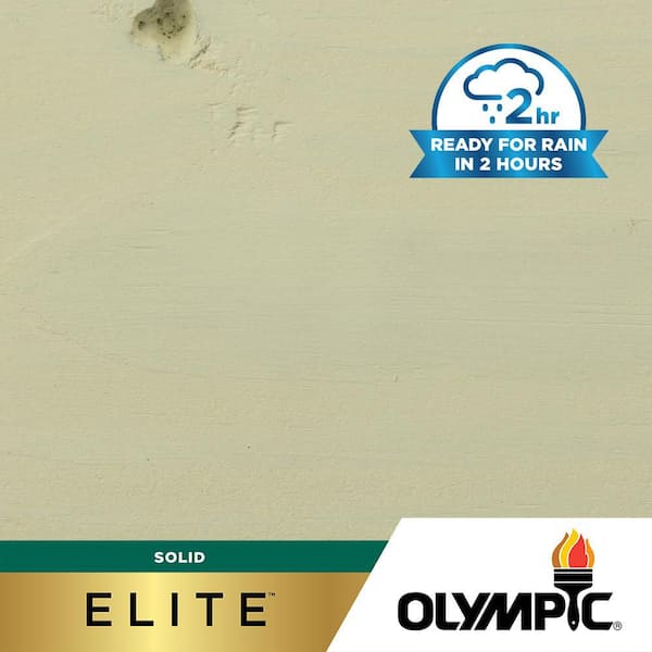 Olympic Elite 1 gal. SC-1051 Mystic White Solid Advanced Exterior Stain and Sealer in One