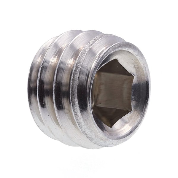 Prime-Line 5/16 in.-18 x 1/4 in. Grade 18-8 Stainless Steel Internal Hex Headless Set Screws (10-Pack)