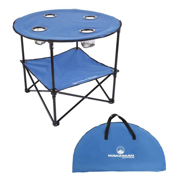 LESES Beach Table Tailgate Table Portable Picnic Table With 4 Cup Holders And Carrying Bags Folding Camping Tables That Fold Up Lightweight For Outdoors Camping Hiking